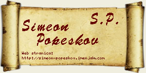 Simeon Popeskov vizit kartica